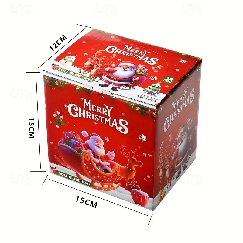 32pcs Christmas Ornament Set with Santa, Reindeer, Snowmen & Candy Canes, Festive Holiday Decorations with Hanging Loop, Perfect For Backpacks 2025 - $15.99 –P12