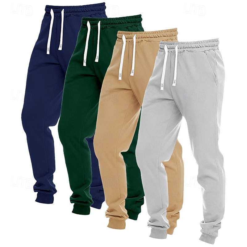 Ανδρικά Αθλητικές Φόρμες Παντελόνι Fleece Τζόγκκερ Παντελόνια Casual παντελόνι Κορδόνι Τσέπη Ελαστική μέση Σκέτο Άνεση Πλήρες μήκος ΕΞΩΤΕΡΙΚΟΥ ΧΩΡΟΥ Καθημερινά Απλός Κλασσικό στυλ 1 2 Μικροελαστικό 2026 - $42.99 –P8