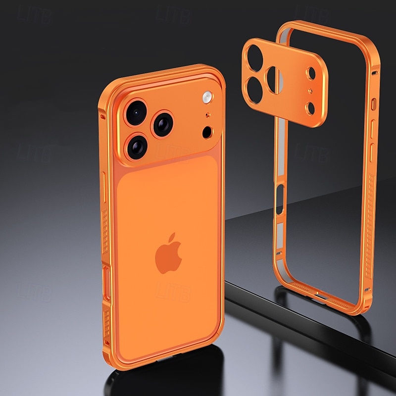 טלפון מגן עבור iPhone 17 Pro Max מסגרת באמפר אולטרה דק תבנית גאומטרית מתכת 2025 - $16.99 –P1