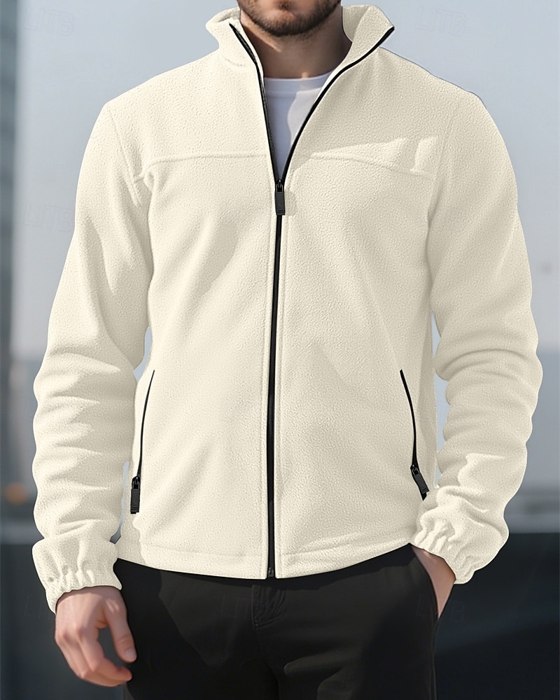 Per uomo Cappotto Invernale Giacca in Pile Giacca Casual All'aperto Quotidiano Calore Termico Tasca Cerniera completa Autunno Inverno Plaid Streetwear Sport e Outdoor Collo alla coreana Regolare del 2026 a $31.99 –P2