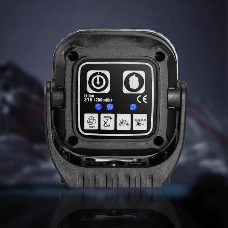 Arbeidslampe for alle scener med roterende lyshode med flere posisjoner, sterk magnetisk adsorpsjon, arbeidslampe for gårdsplass, utendørs campinglampe, vedlikeholdslampe. 2025 - $21.99 –P6