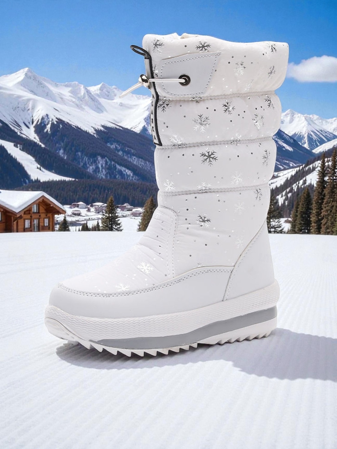 מגפי חורף עמידים למים לנשים - מגפי שלג חמים ומונעי החלקה למזג אוויר קר, נעלי חורף אופנתיות לפעילויות חוץ 2026 - $54.99 –P5