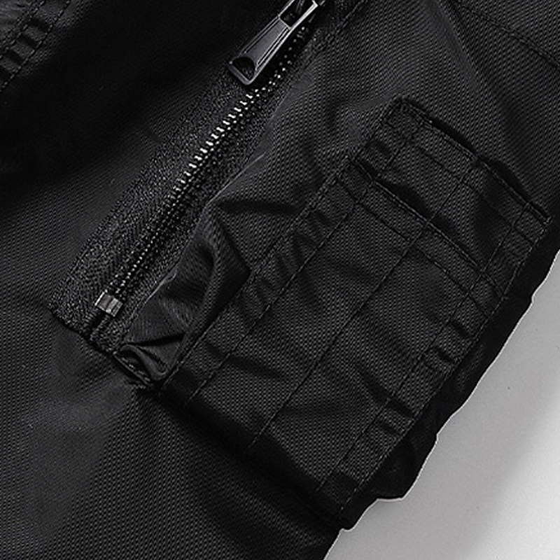 Herr Lättviktsjacka Bomberjacka Vardaglig jacka Utomhus Semester Ficka Vår Höst Slät Streetwear Stylish Kinakrage Normal Svart Gul Vinröd Armégrön Mörkblå Jacka 2026 - $45.99 –P9