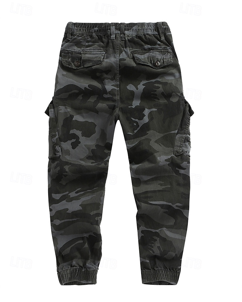 Men's Cargo Pants Trousers Drawstring Elastic Waist Multi Pocket Camo Windproof Wearable Daily Outdoor Camping & Hiking Streetwear Stylish ArmyGreen Khaki Micro-elastic 2026 - $48.99 –P8