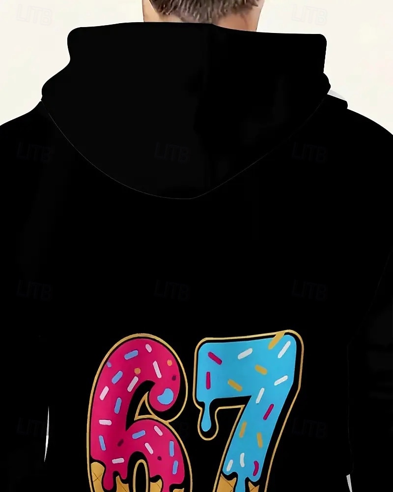 Chico 3D Graphic Jerga divertida 67 Sudadera Pullover Manga Larga Impresión 3D Primavera Otoño Deportes Moda Ropa de calle Niños 4-12 años Con Capucha Exterior Casual Diario Ajuste regular 2026 - ₪64.12 –P3