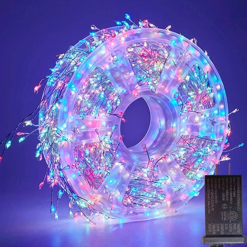 Guirlande Lumières en Fil de Cuivre 8 Modes de Lumière Basse Tension Sécurité À Brancher Festival Mariage Fête Atmosphérique Accessoires Luminaires 3/6/10/15/30/50M de 2026 ? $12.99 –P9