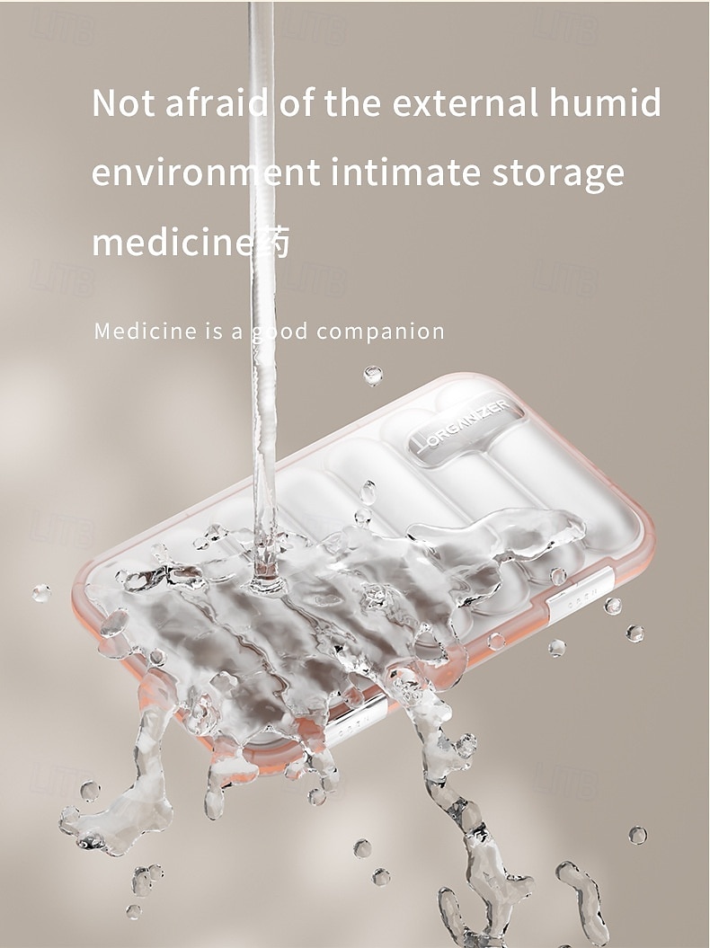 Portapillole portatile con 21/28 scomparti, dispenser per farmaci settimanale, grande scomparto diviso, adatto per vitamine e farmaci quotidiani, ideale per viaggi, casa o come regalo. del 2026 a $20.99 –P19