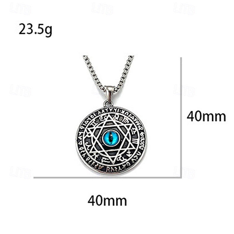 1 Stück Anhänger Halskette Halskette For Damen Straße Täglich Edelstahl Tropfen Augen 2026 - $15.99 –P2