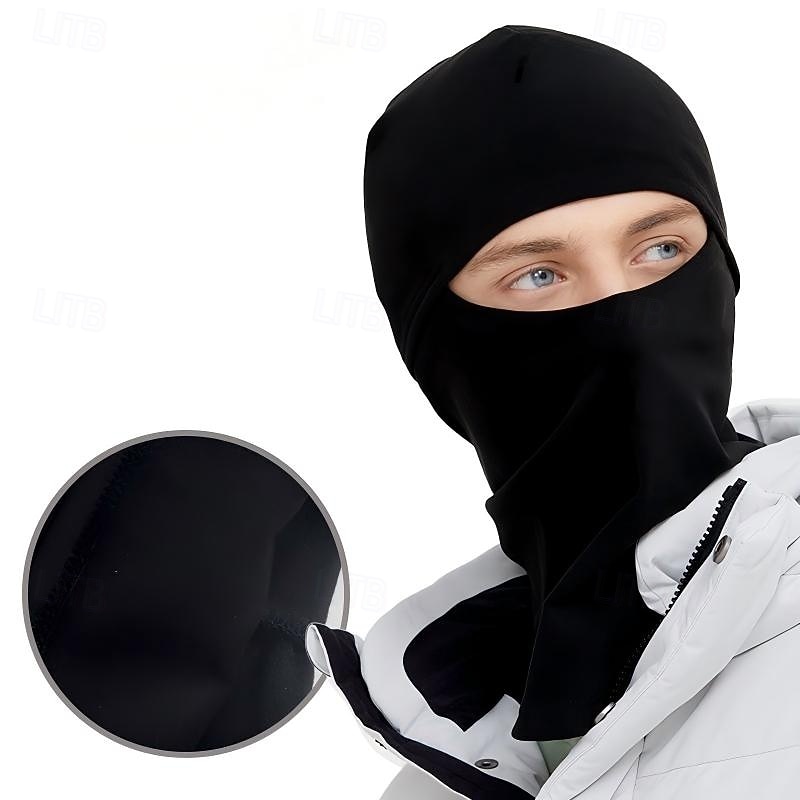 Bonnet 3 en 1 avec cache-cou et masque de protection contre le froid, doublé polaire noire, coupe-vent et anti-poussière, idéal pour le cyclisme, la moto et les sports de plein air. de 2026 ? $16.49 –P1