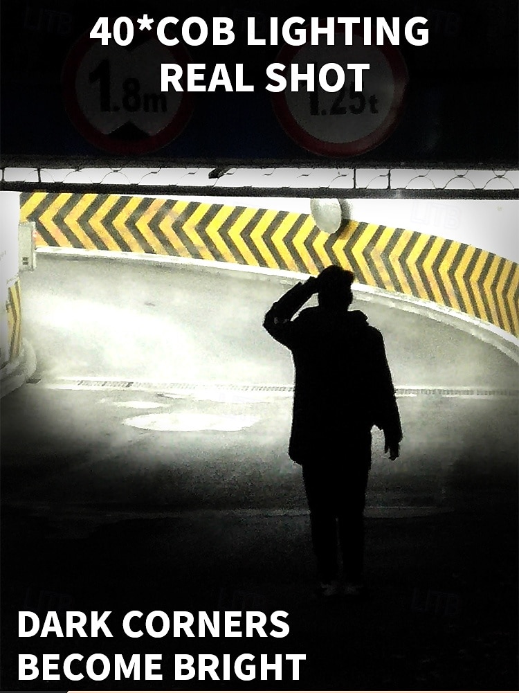 LED-koplampbril - USB-C-oplaadbaar IPX4-waterbestendig Bewegingssensoractivering 3 verlichtingsmodi Verstelbare pootjes Geschikt voor hardlopen, fietsen en buitenactiviteiten 2026 - $31.99 –P4