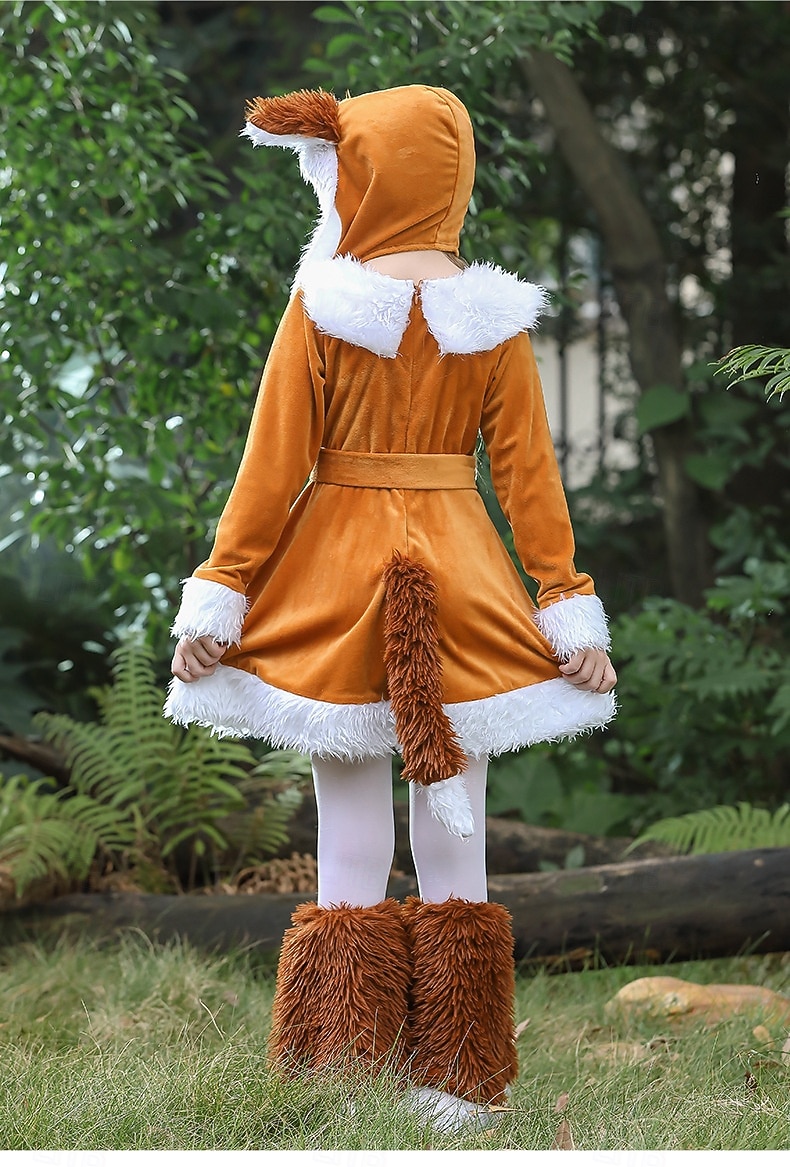 Dierenbandkostuum Jurken Fancy kostuum Dieren Vos Cosplay Kostuum Kinderen Voor meisjes Kerstmis Carnaval Boekenweek Feest Prestatie Symfonie van Verhalen Aankleden 2026 - $58.99 –P5