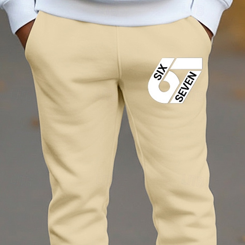Unisexe Garçons 3D Graphique 67 Pantalons Pantalons de survêtement Printemps Automne Streetwear Basique Enfants 4-12 ans Extérieur Sport Occasionnel Coupe régulière de 2026 ? $17.49 –P6