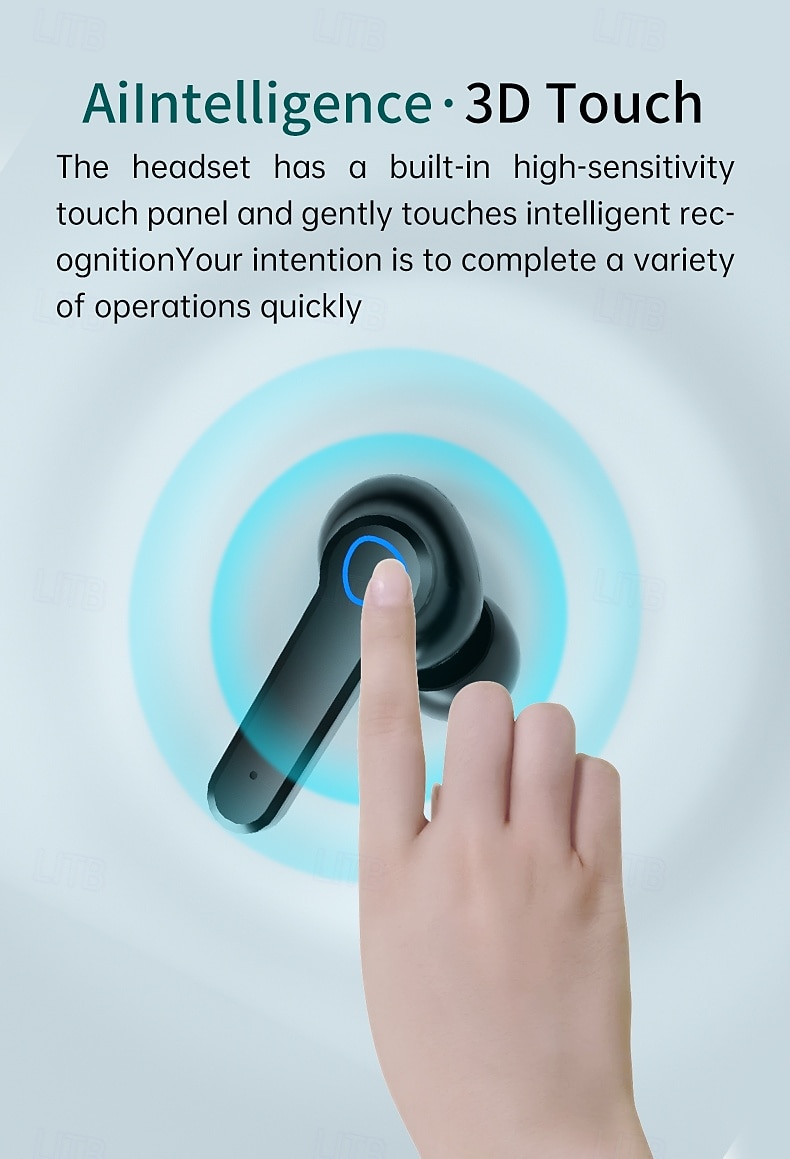 9D стерео Bluetooth наушники TWS беспроводные Bluetooth 5.1 наушники водонепроницаемая спортивная гарнитура с шумоподавлением внутриканальные наушники с зарядным кейсом подарок на День Святого 2026 - $19.99 –P11