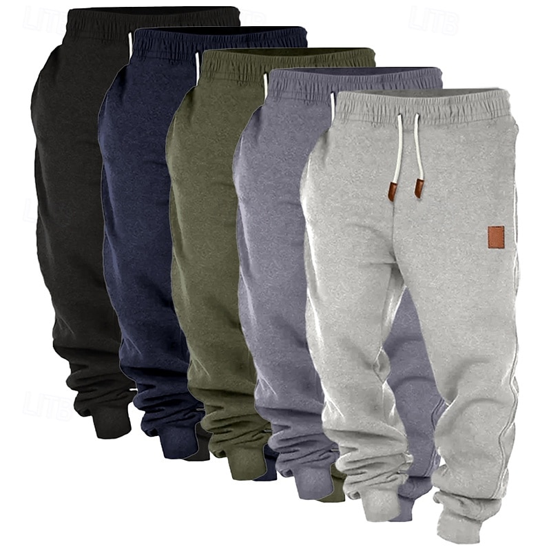 Per uomo Pantaloni da tuta Joggers Pantaloni in Pile Pantaloni Coulisse Elastico in vita Confezione multipla Semplice Comodità Lunghezza intera All'aperto Quotidiano Uscire Stile Classico Essenziale del 2026 a $53.99 –P6