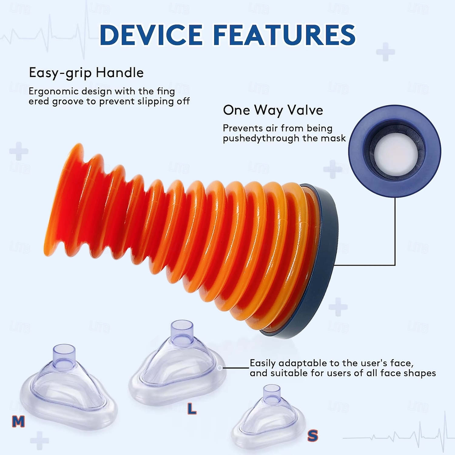 מכשיר חירום היימליך למניעת חנק כולל 3 גדלי מסכה 2025 - $19.99 –P5