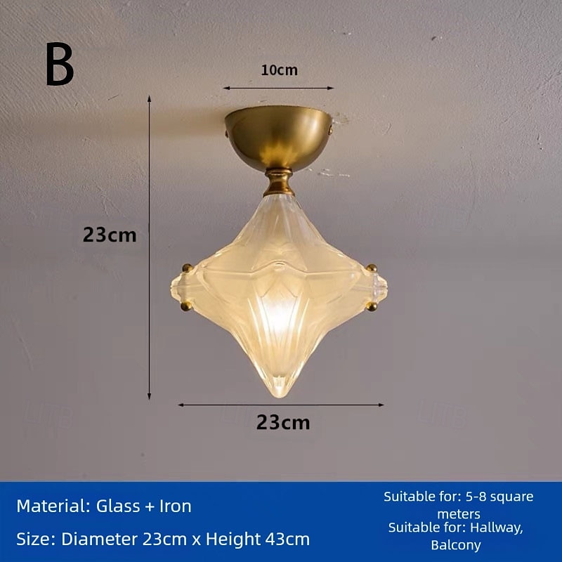 Art Deco -tähtiriippuvalaisin - geometrinen himmeälasiriipus 2026 - $151.19 –P3