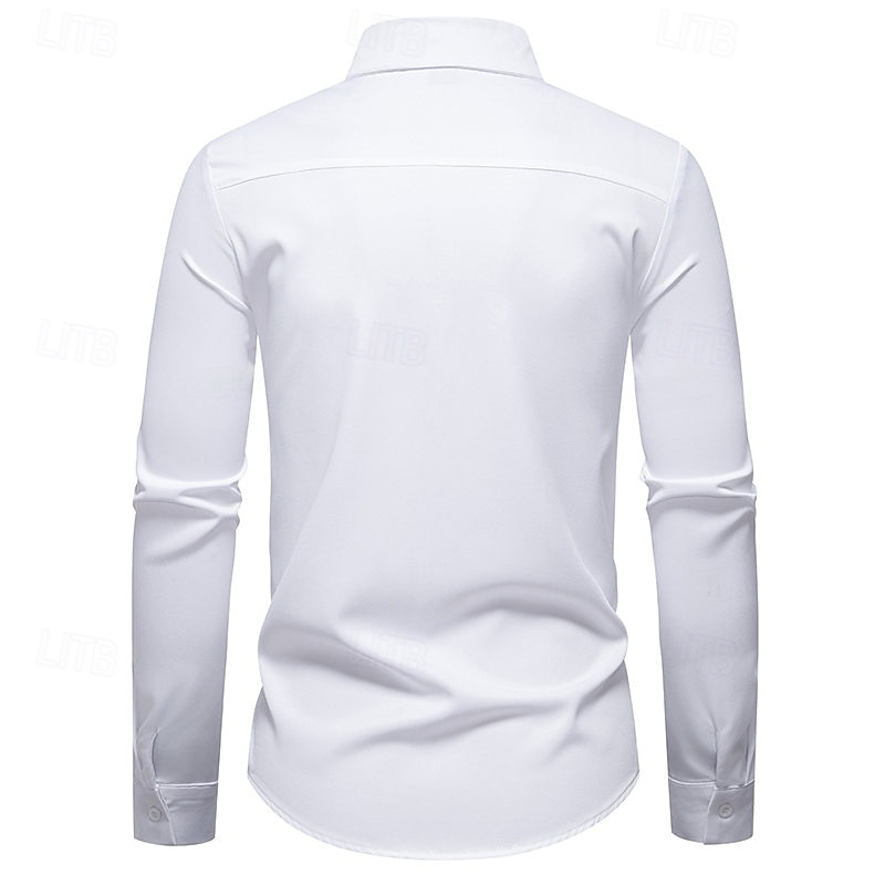 Anni Ruggenti Anni 1920 Retrò Vintage Blusa / Camicia Gangster Testimoni dello Sposo Slim Fit Costume Per uomo Mascherata Abbigliamento da sera Affari / Cerimonia / Matrimonio Addio al Nubilato Adulti del 2026 a $34.99 –P3