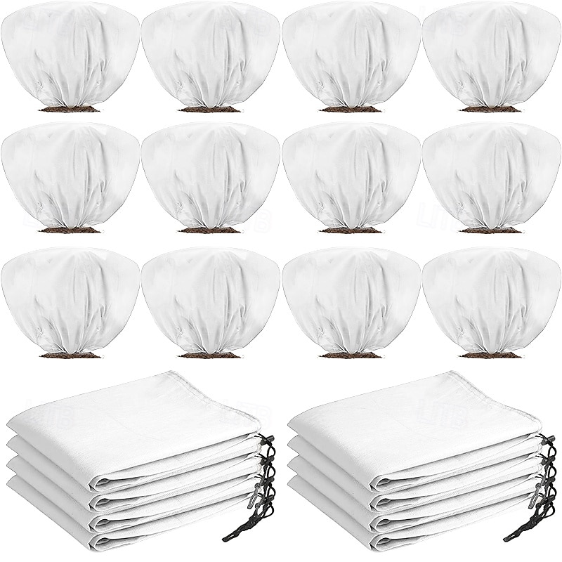 12pcs Winter Plant Covers Frost Protection Bags for Shrubs Trees and Roses 39.4x23.6 Inches with Drawstring Suitable for Autumn and Winter Outdoor Gardening Shrub Covers Tree Protection 2026 - $36.99 –P10