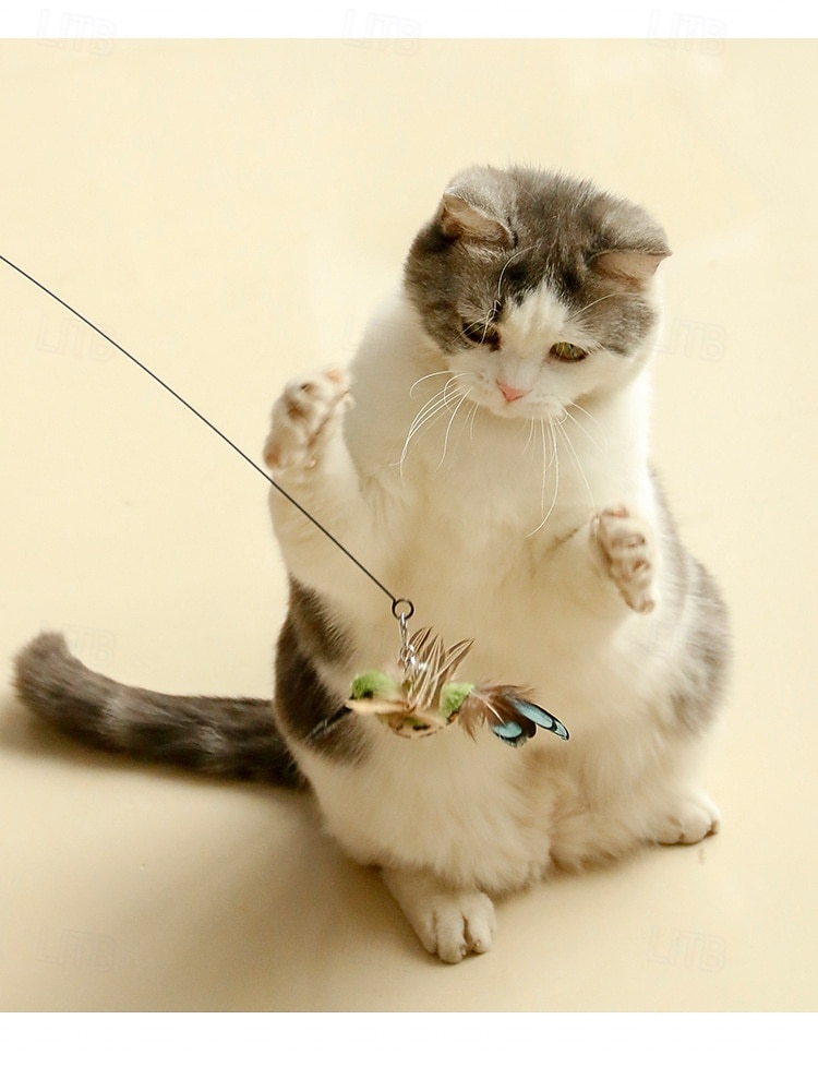 Handfree Bird/Feather Cat Wand with Bell Powerful Suction Cup Interactive Toys for Cats Kitten Hunting Exercise Pet Products 2026 - $25.99 –P6