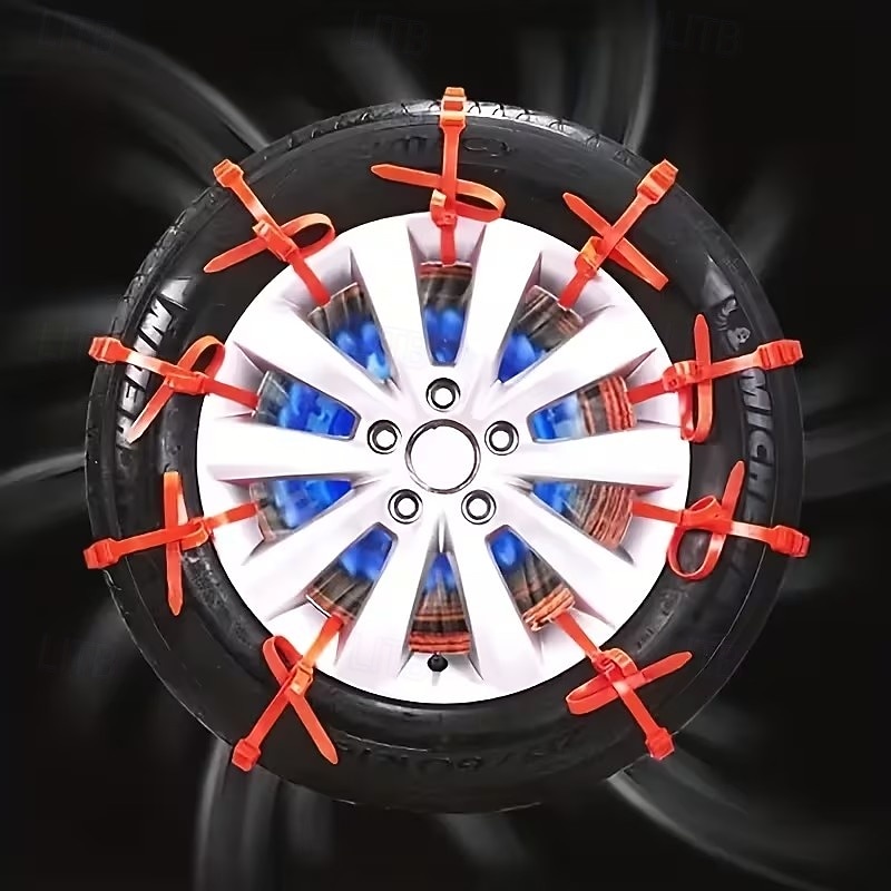 20 τεμάχια αλυσίδες χιονιού ελαστικών, αντιολισθητική ζώνη αλυσίδας ελαστικών χιονιού για αυτοκίνητο, φορτηγό, suv, χειμερινή οδήγηση έκτακτης ανάγκης 2026 - $22.99 –P7