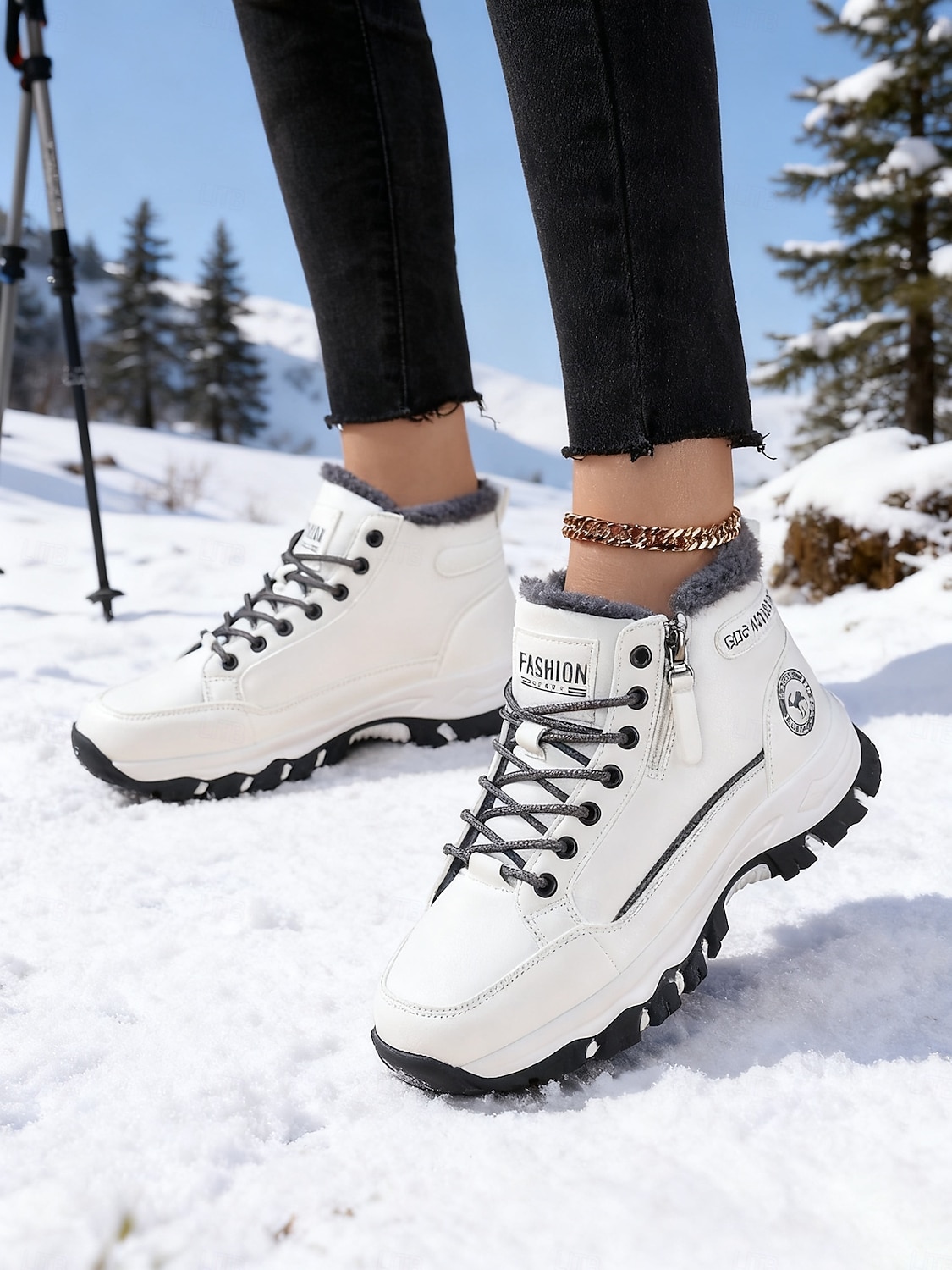 Women's Warm Fleece Lined Winter Sneakers – Waterproof Anti-Slip Outdoor Hiking Shoes for Cold Weather, Casual Daily Walking Shoes 2026 - $59.99 –P6