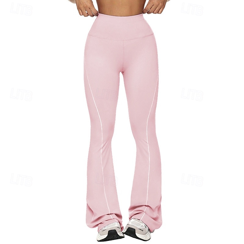 نسائي بنطال ضاغط طماق متوهجة طماق اليوغا بعقب رفع بنطلون رياضي للبطن خصر عالي رياضية رياضات بيلاتس قيعان لون الصلبة زهري رياضات ألبسة رياضية 2026 - $16.49 –P3