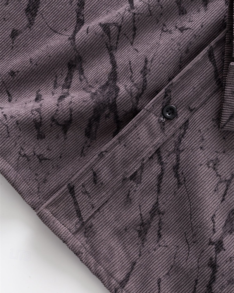 Herren Hemd Sommerhemd Freizeithemd Strandhemd Knopfhemd Kaki Militßrgrün Grau Langarm Grafik Revers Urlaub Hawaiianisch Bekleidung Polyester Mode Lässig Bequem 2025 - $26.99 –P5