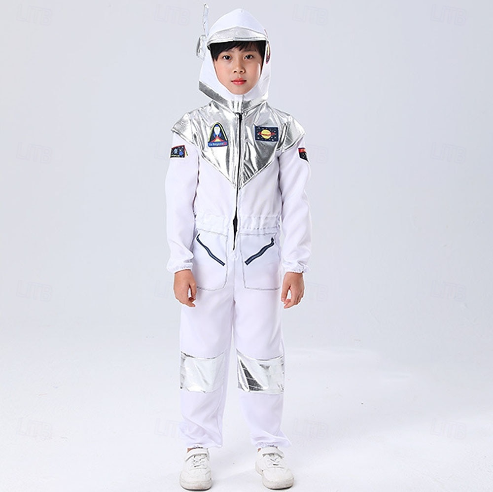 Fancy Costume Jumpsuit Uniform Astronaut Cosplay Costume Kid's Boys' Halloween Carnival Party Performance Dress Up 2026 - $32.99 –P1