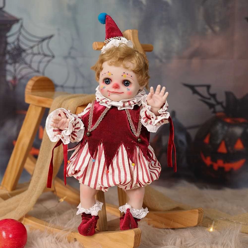 Poupées Filles Clown Reborn de 18 Pouces avec Cheveux Bouclés Chapeau à Carreaux Costume de Clown et Mini Tambour Poupées pour Filles de 5 Ans Cadeau de Noël pour Parents et Collectionneurs de 2025 ? $147.99 –P6