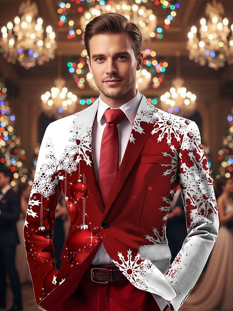 Pánská vánoční saténová kravata, dostupná v několika barvách, ideální pro sváteční večírky a zvláštní příležitosti, polyesterový materiál 2025 - $7.99 –P1