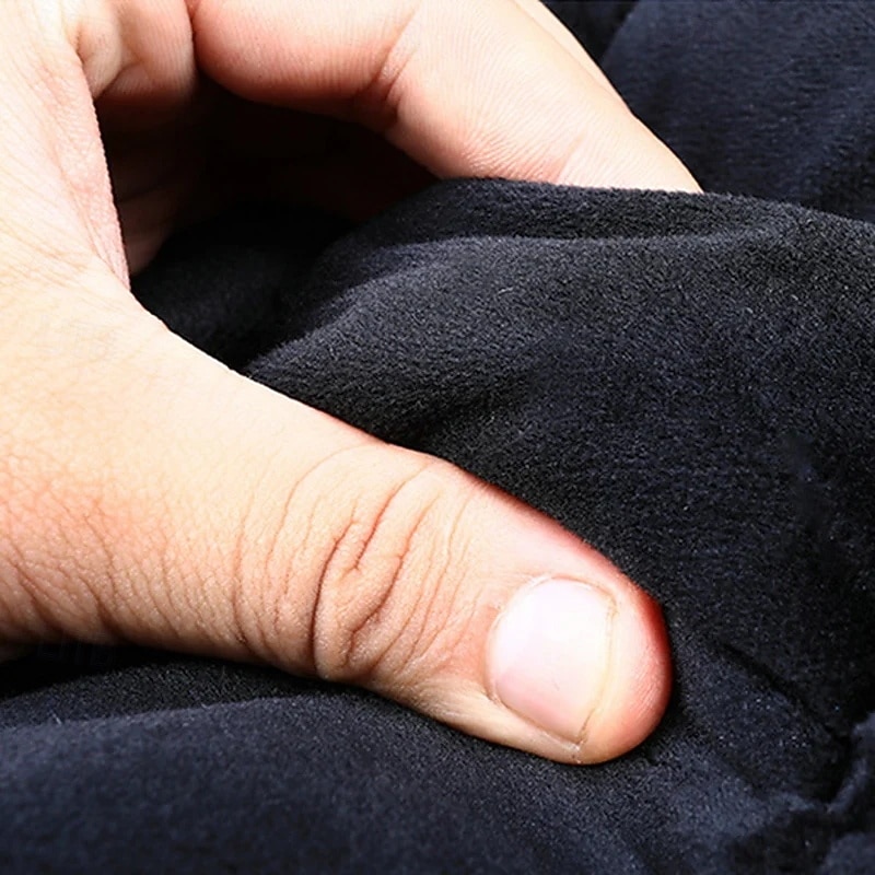 Funda de asiento de coche de invierno, acolchada, gruesa, afelpada, con diseño de cuadros, suave, cómoda y cálida. Cojín universal para el asiento delantero. 2026 - $36.99 –P5