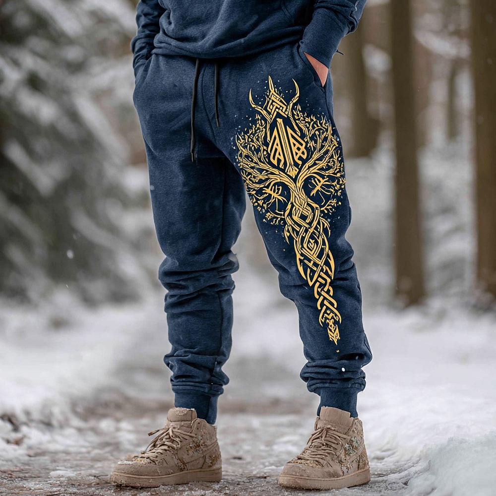 Per uomo Vichingo Albero della vita Arte celtica Pantaloni da tuta Joggers Pantaloni Misura del girovita medio Vita elastica con coulisse Vintage Retrò All'aperto Campeggio & Escursionismo Caccia del 2026 a $24.99 –P1
