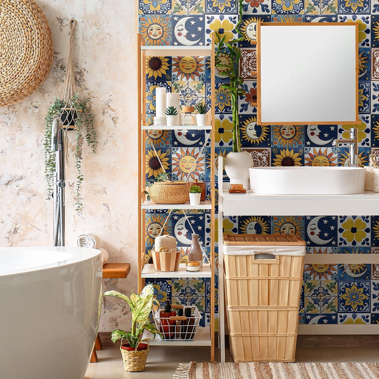 12 τεμάχια αυτοκόλλητα πλακιδίων τοίχου 3d peel stick 6x6 in, παχύ μωσαϊκό κρυστάλλου αφρού pe, αδιάβροχο backsplash για κουζίνα, μπάνιο &διακόσμηση σπιτιού, μεταλλικό κουτί δώρου με πάνελ τοίχου 2026 - $28.99 –P5