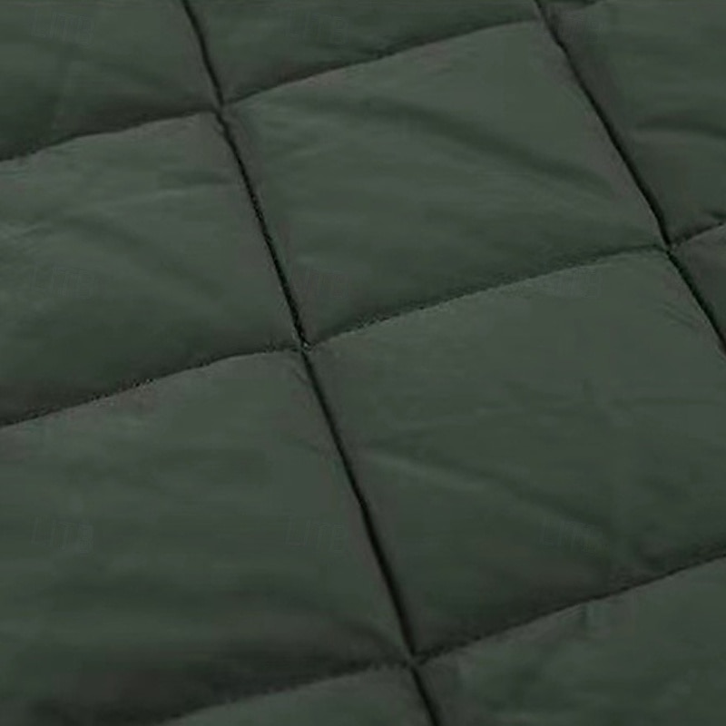 Herr Vinterkappa Pufferjacka Quiltad jacka Vadderad Ficka Polyester Utomhus Ledigt Dagligen Normal Mode Streetwear Håller värmen Vattentät Vinter Ensfärgat Svart Vinröd Marinblå Grön Pufferjacka 2026 - $60.99 –P7