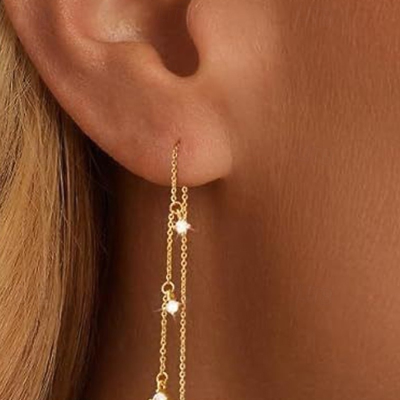 1 Pair Earrings For Women's Street Date Festival Stone Vintage Style 2026 - $14.49 –P2