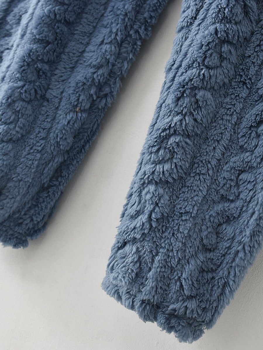 Női Pizsama Alkalmi Kényelmes Tiszta szín Rugalmas derék Nadrág Otthon Napi Hosszú ujj Terített nyak Fehér Rubin Sötétkék Bíbor Khakizöld Tavasz Ősz Tél Laza öltözet 2026 - $24.99 –P10