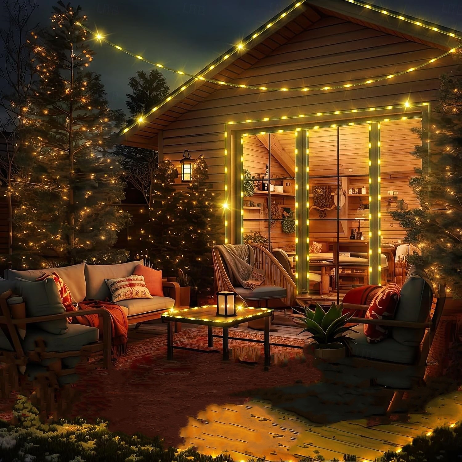Tree Decorative Lights Fairy String Lights Green PVC Copper Wire Lights Indoor and Outdoor Waterproof Courtyard Party Festival Wedding Decoration 8 Functions Low Voltage Plug in 2026 - $14.49 –P5