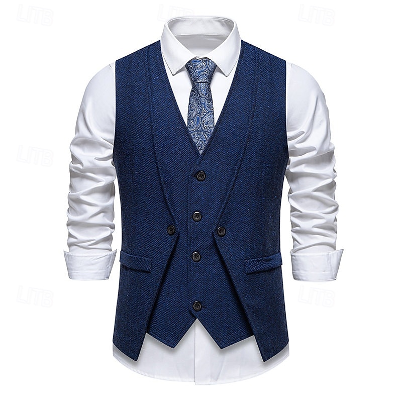 Retro Vintage Roaring 20s 1920s Vest The Great Gatsby Gangster Fancy Dress Men's Halloween Carnival Masquerade Party & Evening Adults' Vest 2026 - $32.99 –P1