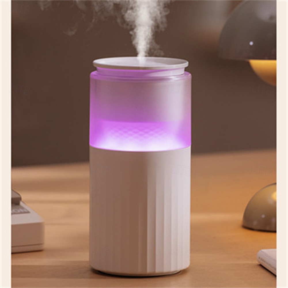 1 ks USB/dobíjecí zvlhčovač vzduchu 250 ml mlhový zvlhčovač teplé bílé noční světlo RGB lampa tichý studený mlhový difuzér 2026 - $32.99 –P6