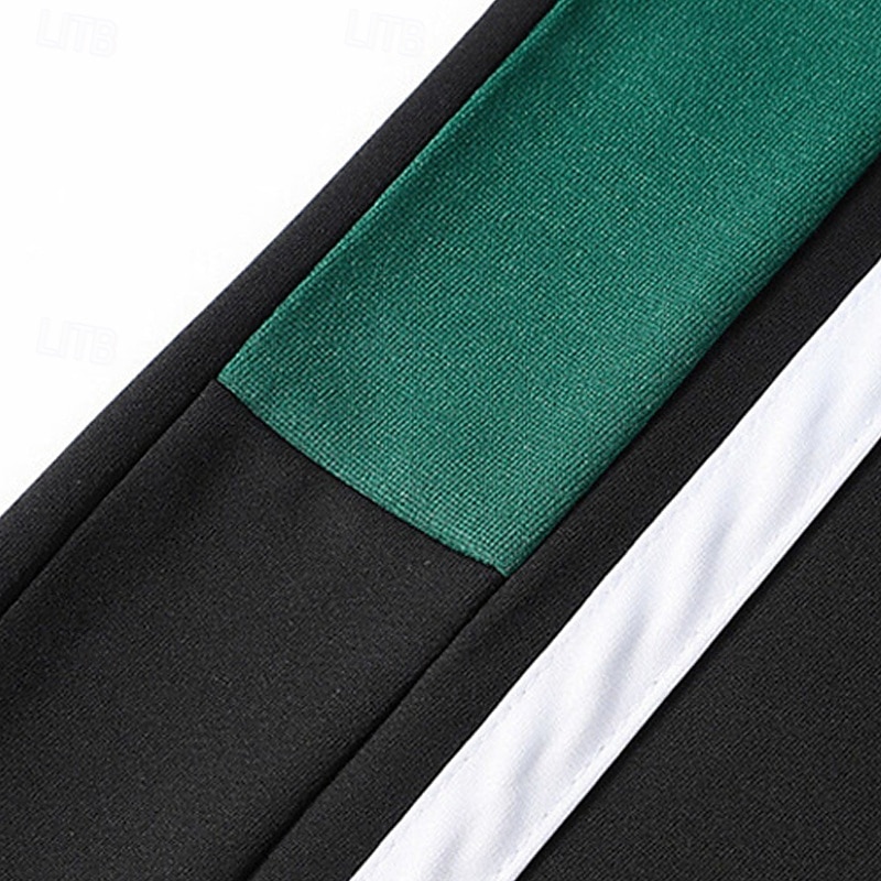 Per uomo Maglia Tuta da Ginnastica Set di abiti Girocollo All'aperto Quotidiano Sportivo Coulisse Tasca Blocco di colori Bianco Verde militare Poliestere Abbigliamento sportivo Moda Streetwear del 2026 a $42.99 –P4