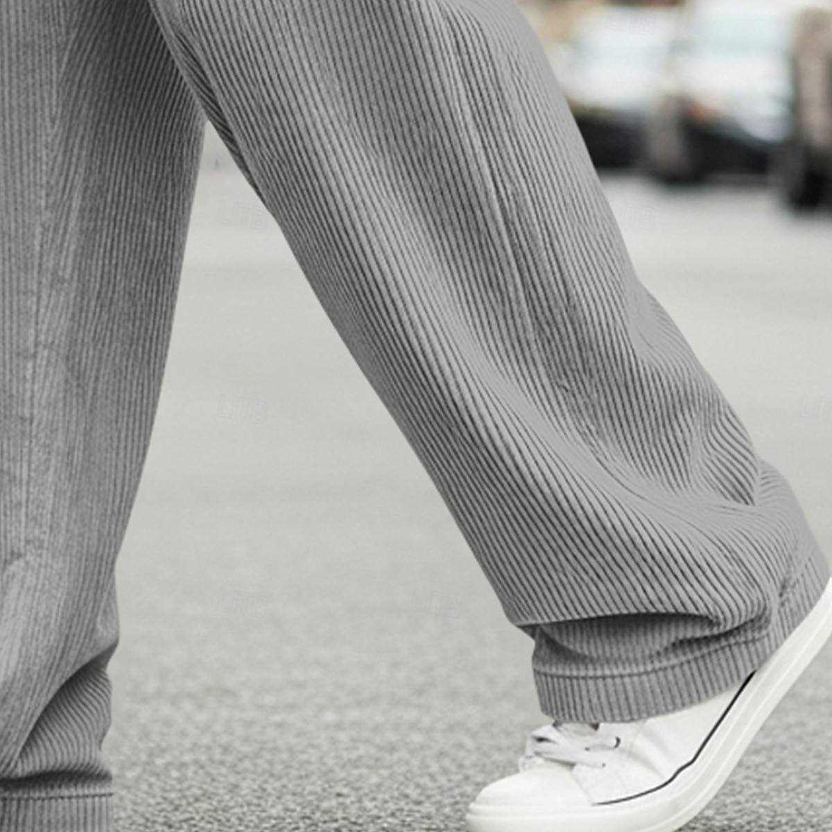 Bărbați Pantaloni Pantaloni Corduroy Pantaloni largi Pantaloni casual Pantaloni de sport cu picior drept Cordon Culoare solidă Confort Lungime totală În aer liber Casual Zilnic Modă Stil Clasic Negru 2026 - $22.99 –P4