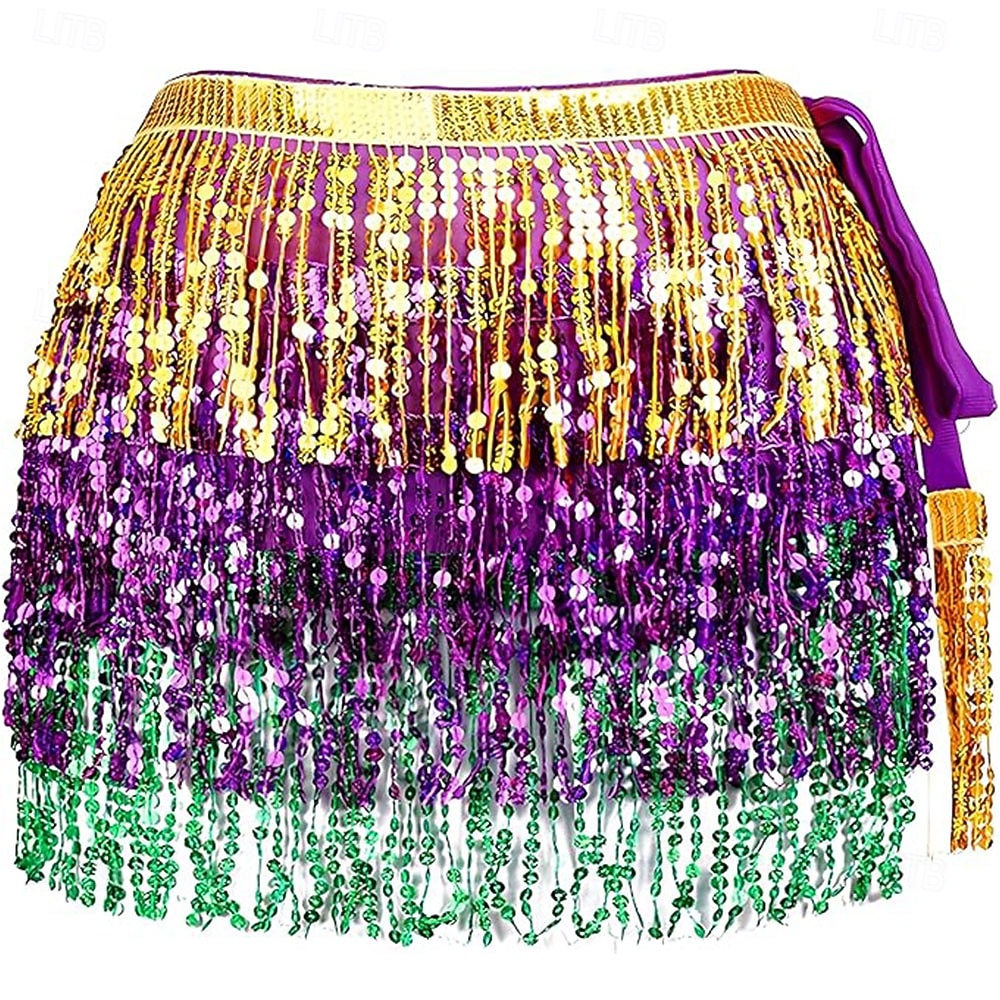 Carnival 2026 Rio Carnival Samba Dancewear Belly Dance Skirt Hip Scarf Dance Hip Belt Latin Dance Hula Hip Scarf Brazil Festival Performance Costume 2026 - $26.99 –P1