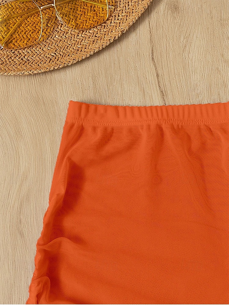 Damen dehnbare Boxershorts Badeanzug Rüschen Dehnbare Boxershorts Hohe Taille Aktivurlaub Einfarbiger ärmelloser Badeanzug 2026 - $19.99 –P17