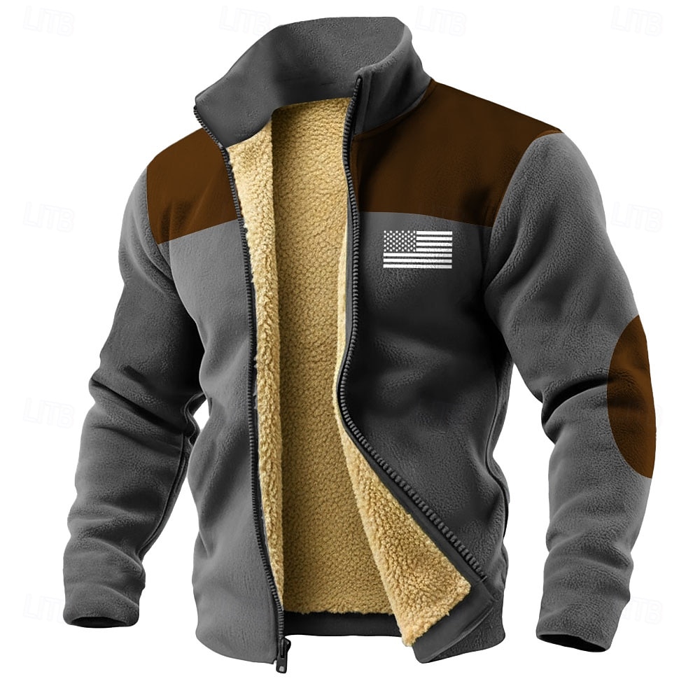 4. juli 2026 250-års minnedag menn US flagg glidelås hoodie sweatshirt casual utendørs daglig 2026 - NZ $71.78 –P2