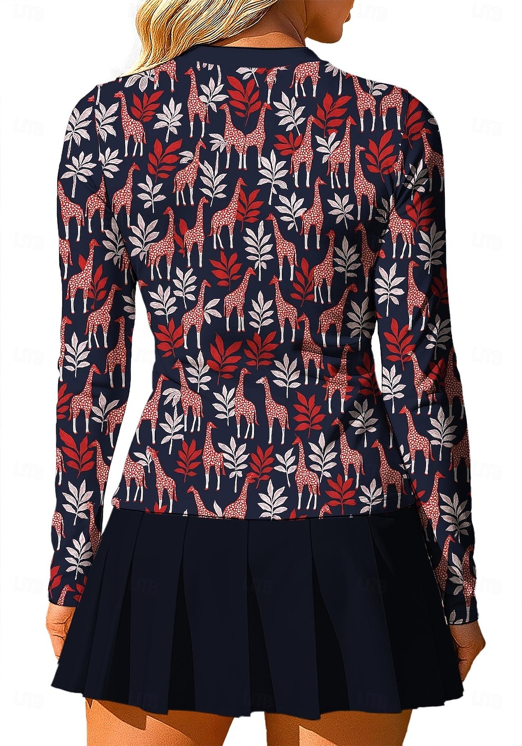 Naisten Eläin Piirretty Kasvit Kukat Yläosat Pusero Urheilupaita Poolopaita Pitkähihainen Vetoketju Perinteinen Urheilullinen UPF50+ UV-vastustuskykyinen Kouluttaja UV suoja Erittäin elastinen 2026 - $20.99 –P2