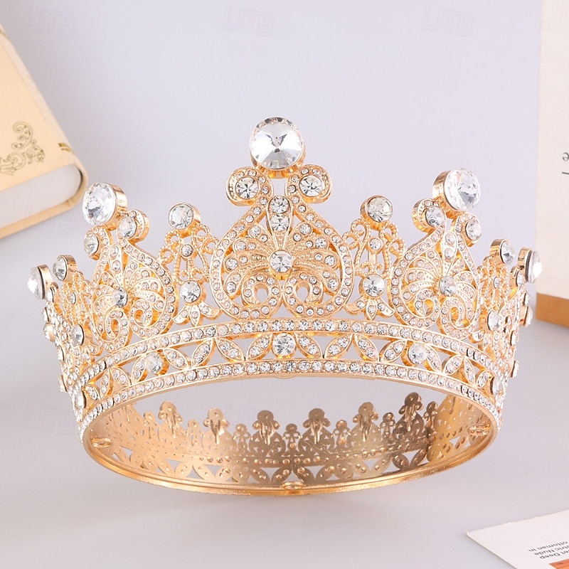 Couronnes Coiffe Alliage Mariage Anniversaire Élégant Mignon Avec Strass Casque Couvre-chef de 2026 ? $22.99 –P2