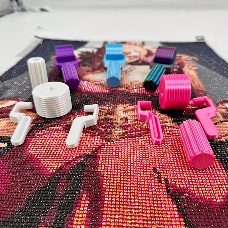 Diamantkunstroller - essentieel doe-het-zelf knutselgereedschap voor borduurwerk met strass-steentjes, handroller met gemakkelijke grip, afneembare diamantschildergereedschappen en accessoires 2026 - $10.99 –P8