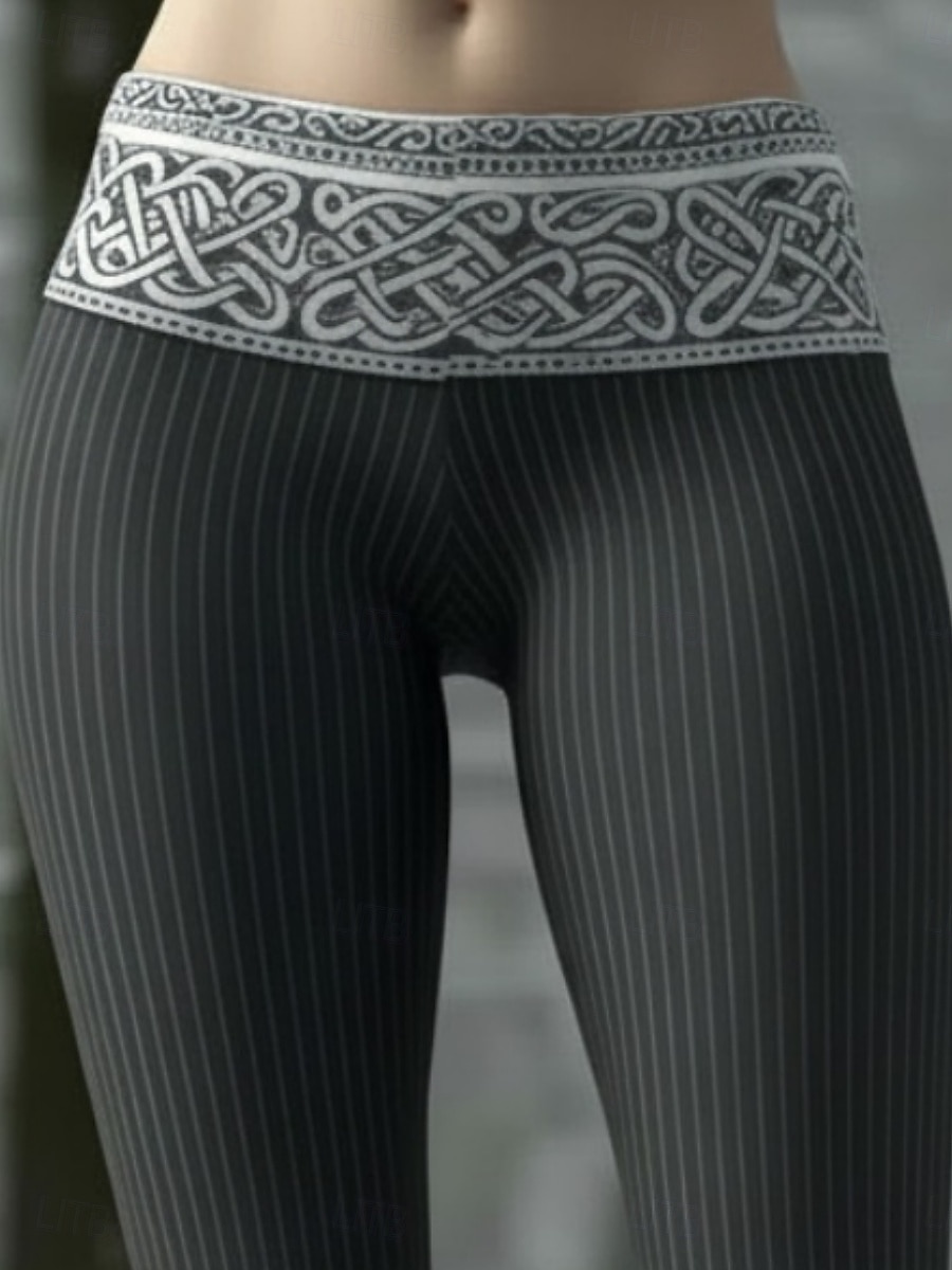 Γυναικεία Κολάν Άνετα κολάν Διακοπές Βίντατζ Εθνοτικό στυλ Πλήρες μήκος Ψηλή Μέση Γραφική Εκτύπωση Άνετο Υψηλή Ελαστικότητα Causal Καθημερινά Διακοπές Σκούρο-Γκρι Άνοιξη Φθινόπωρο Πολύ στενό 2026 - $19.99 –P2