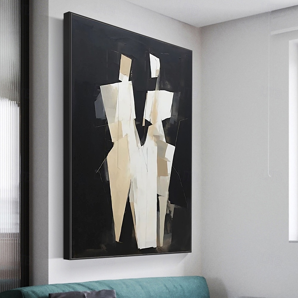 Hang-pictate pictură în ulei Pictat manual Vertical Abstract Oameni Modern Fără a cadru interior 2026 - $107.99 –P3