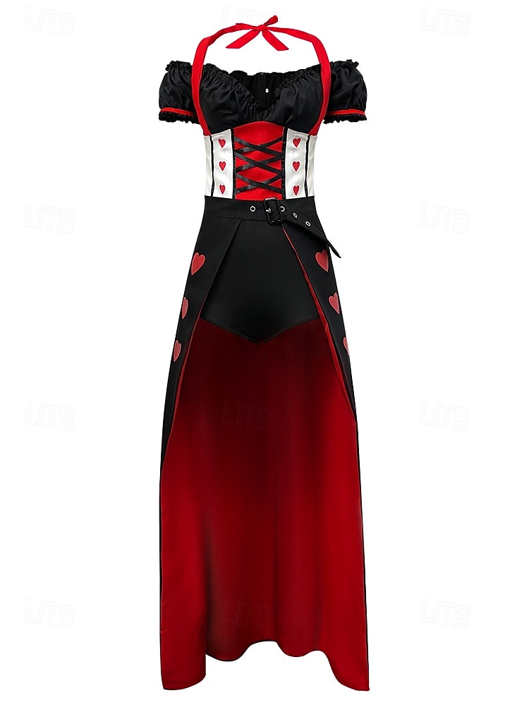 Alice in Wonderland Basm Regina inimilor Regina Roșie Venin Rochii Costum Personaje din cărțile de povești Gotic for Pentru femei Adulți Halloween Performanță Îmbrăcăminte educativă Ținute pentru 2026 - $60.99 –P2